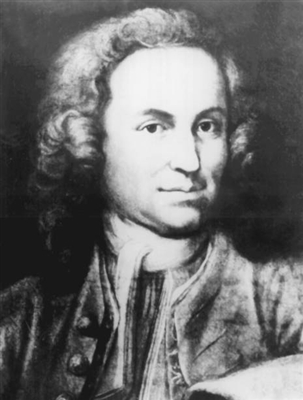 Johann Sebastian Bach poster with hanger