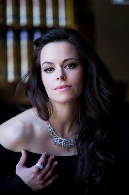 Emily Hampshire poster with hanger