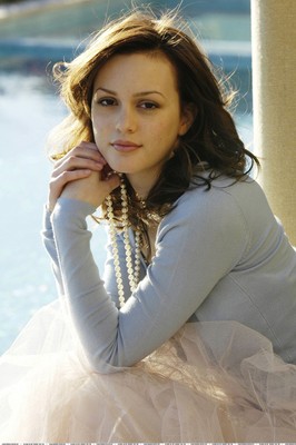 Leighton Meester poster with hanger