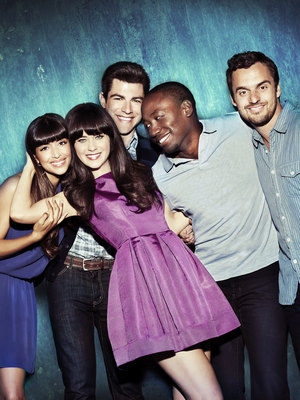 New Girl poster with hanger