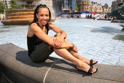 Dame Kelly Holmes canvas poster