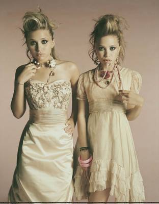 Ashley & Mary Kate Olsen canvas poster