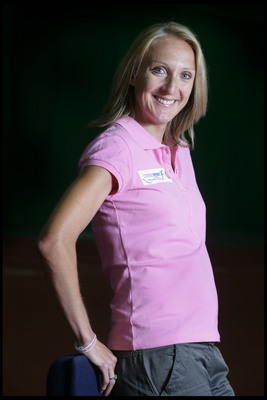 Paula Radcliffe poster with hanger