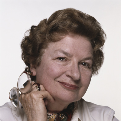 P. D. James poster with hanger