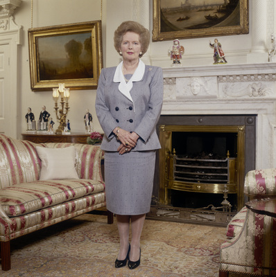 Margaret Thatcher poster with hanger