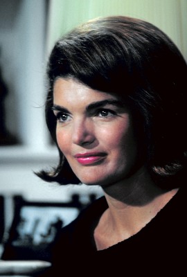 Jacqueline Kennedy Onassis poster with hanger