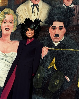 Carmen Chaplin poster with hanger
