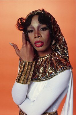 Donna Summer poster with hanger