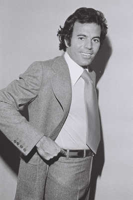 Julio Iglesias poster with hanger