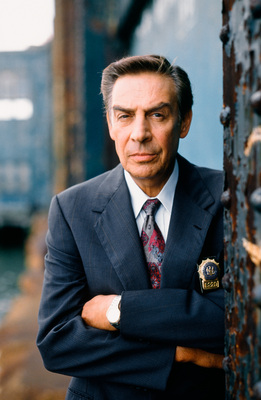 Jerry Orbach wooden framed poster