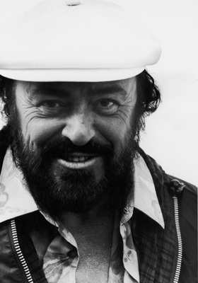 Luciano Pavarotti tote bag