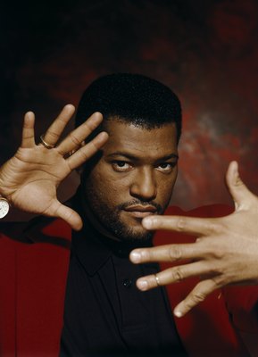 Laurence Fishburne poster with hanger