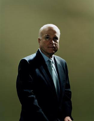 John McCain metal framed poster