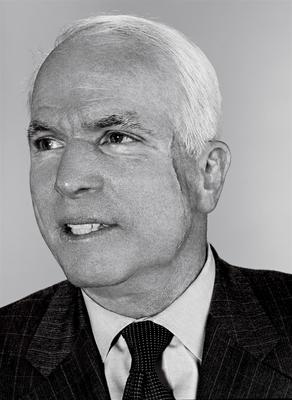John McCain poster with hanger