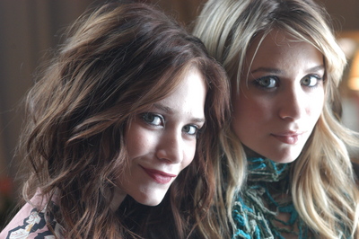 Ashley and Mary Kate Olsen canvas poster