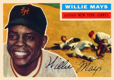 Willie Mays canvas poster