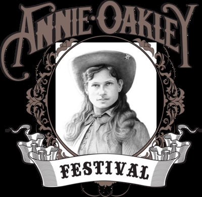 Annie Oakley poster with hanger