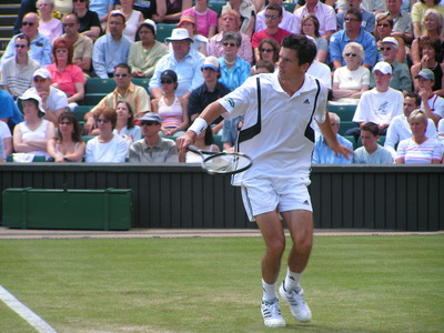 Tim Henman poster with hanger