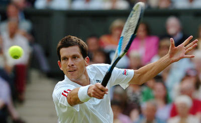 Tim Henman wooden framed poster