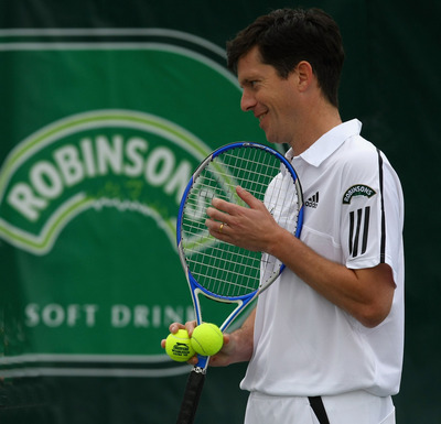 Tim Henman wooden framed poster