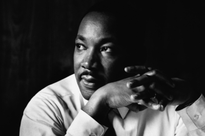 Martin Luther King Jr wooden framed poster