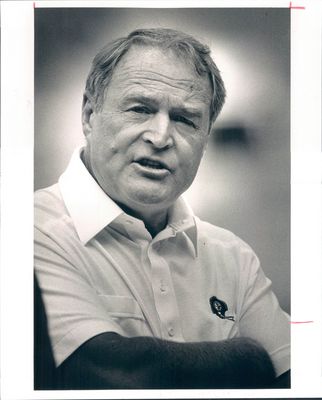 Chuck Noll poster with hanger