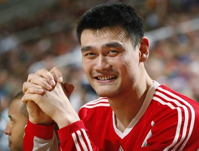 Yao Ming wooden framed poster