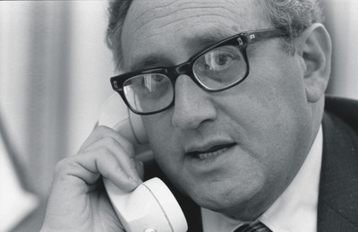 Henry Kissinger metal framed poster