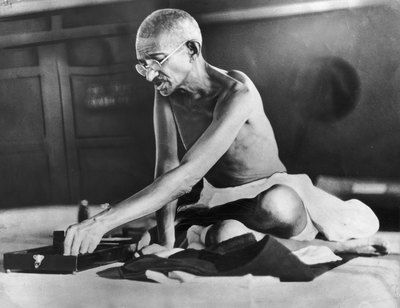 Mahatma Gandhi wood print