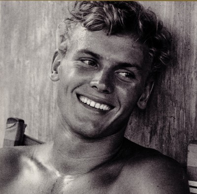 Tab Hunter poster with hanger