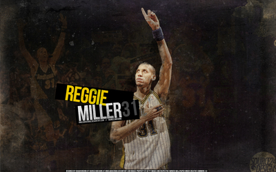 Reggie Miller poster with hanger