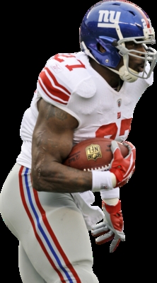Brandon Jacobs poster with hanger