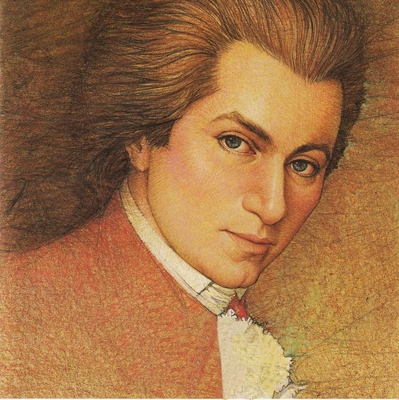 Wolfgang Amadeus Mozart wood print
