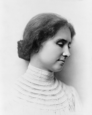Helen Keller wood print
