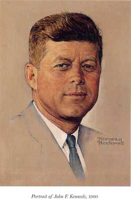 John F. Kennedy poster with hanger