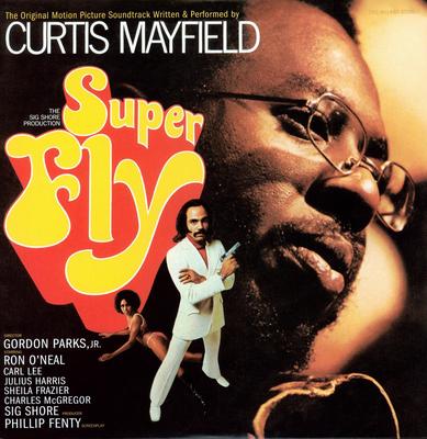 Curtis Mayfield metal framed poster