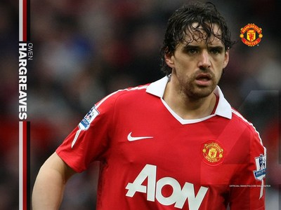 Owen Hargreaves poster with hanger