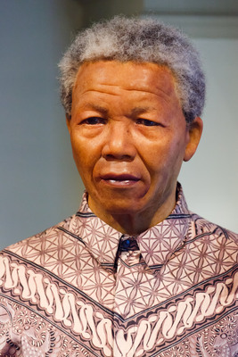 Nelson Mandela poster with hanger