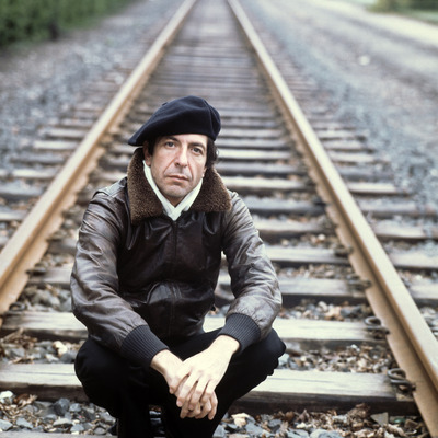 Leonard Cohen wood print