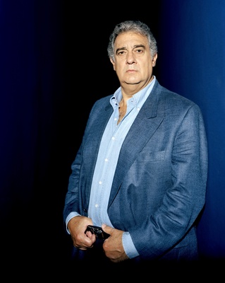 Placido Domingo poster with hanger