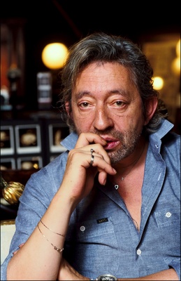 Serge Gainsbourg wooden framed poster
