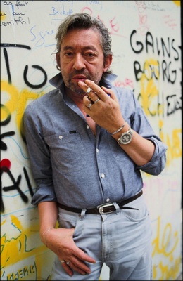Serge Gainsbourg wooden framed poster