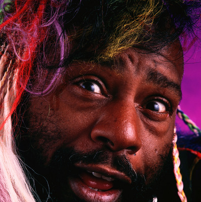George Clinton wooden framed poster