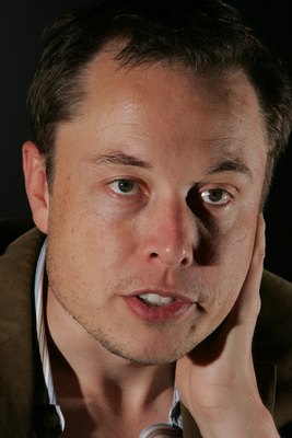 Elon Musk poster with hanger