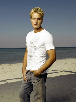 Justin Hartley poster with hanger