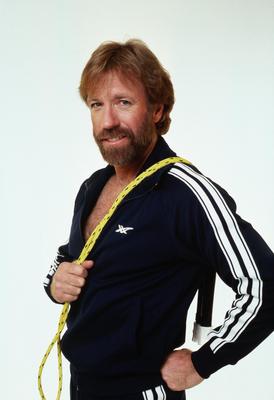 Chuck Norris poster with hanger