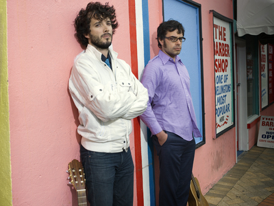 Flight of The Conchords poster with hanger