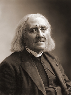 Franz Liszt poster with hanger