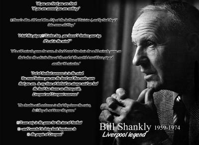 Bill Shankly metal framed poster