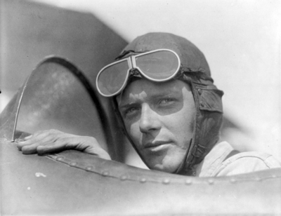 Charles Lindbergh metal framed poster